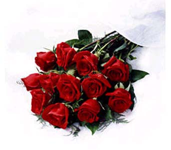поздравительная валентинка с розами