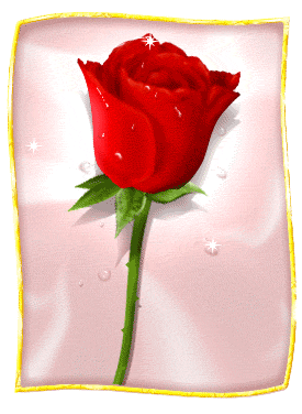 анимационная поздравительная валентинка с розами