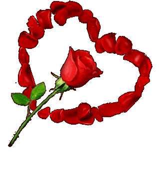 анимированная поздравительная открытка день святого валентина с розами