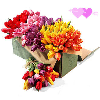 поздравительная открытка на день святого валентина с цветами