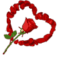 анимированная открытка день святого валентина с розами