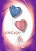 открытки ко дню святого Валентина с сердечками